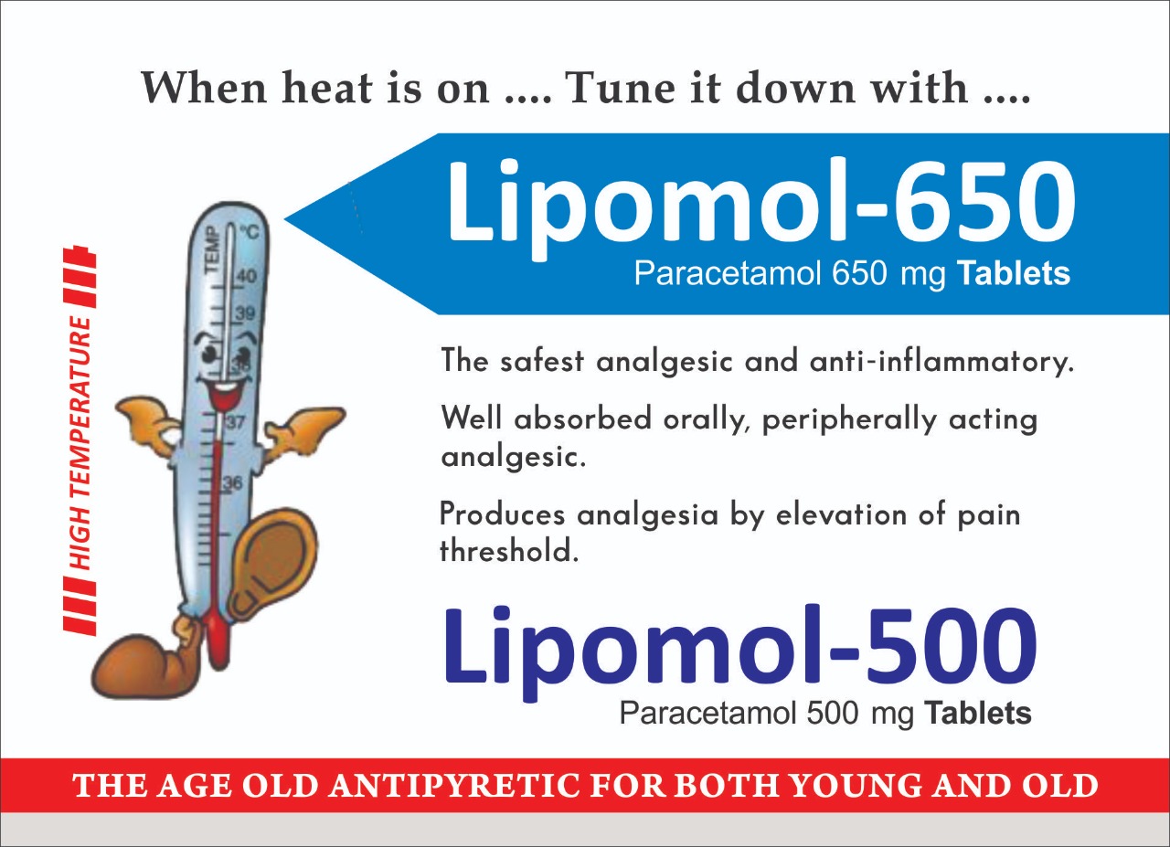 Lipomol-650 & Lipomol-500 (Paracetamol)